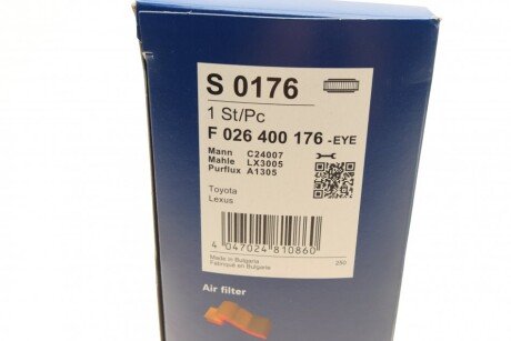 Воздушный фильтр bosch F026400176