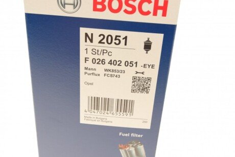 Воздушный фильтр bosch F026402051
