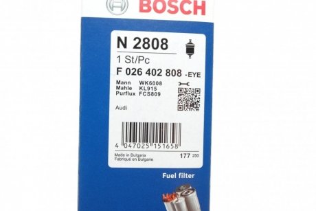 Повітряний фільтр bosch F026402808