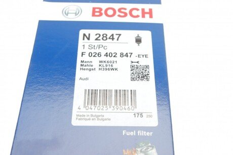 Воздушный фильтр bosch F026402847