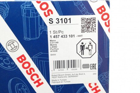 Воздушный фильтр двигателя bosch 1457433101