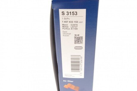 Воздушный фильтр двигателя bosch 1457433153