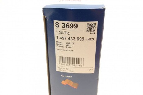 Воздушный фильтр двигателя bosch 1457433699