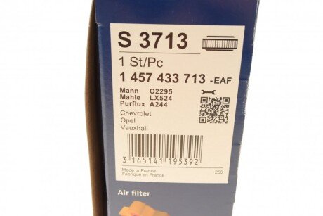 Воздушный фильтр двигателя bosch 1457433713