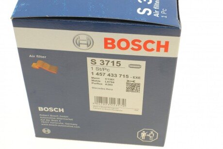 Повітряний фільтр двигуна bosch 1457433715