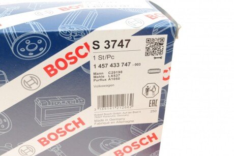 Повітряний фільтр двигуна bosch 1457433747