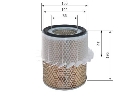 Повітряний фільтр двигуна bosch 1987429169