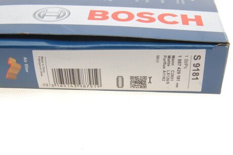 Воздушный фильтр двигателя bosch 1987429181