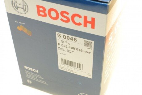 Повітряний фільтр двигуна bosch F026400046