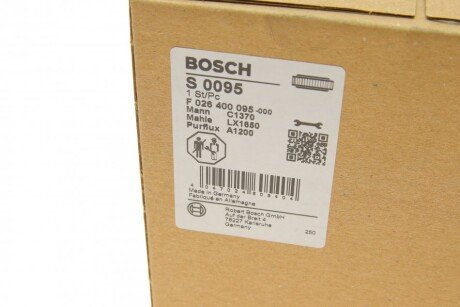 Повітряний фільтр двигуна bosch F026400095