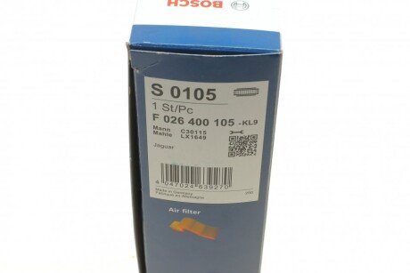 Повітряний фільтр двигуна bosch F 026 400 105