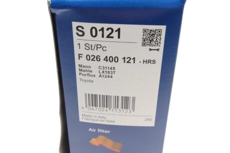 Повітряний фільтр двигуна bosch F026400121