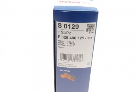 Воздушный фильтр двигателя bosch F026400129