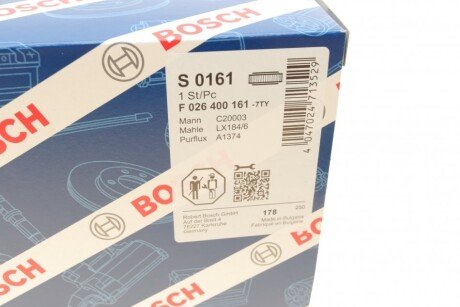 Воздушный фильтр двигателя bosch F 026 400 161