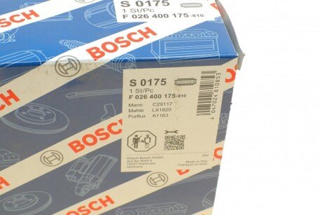 Повітряний фільтр двигуна bosch F 026 400 175