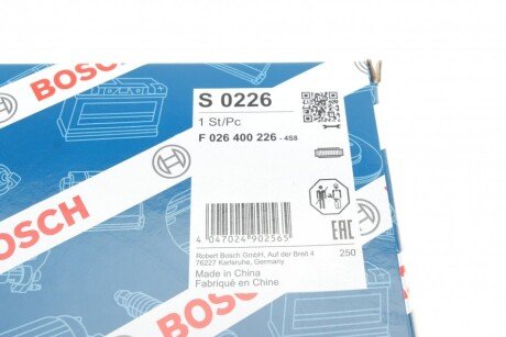 Повітряний фільтр двигуна bosch F026400226