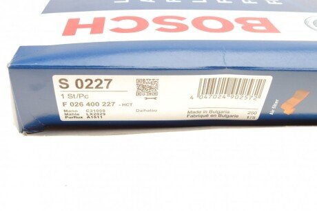 Воздушный фильтр двигателя bosch F026400227