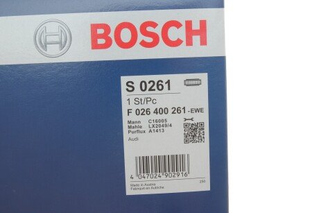 Повітряний фільтр двигуна bosch F 026 400 261