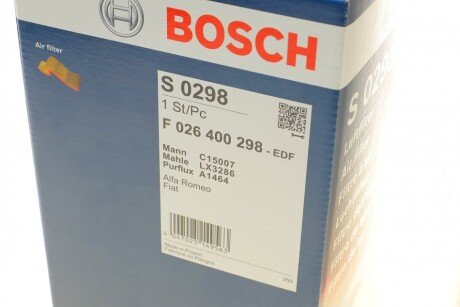 Повітряний фільтр двигуна bosch F026400298