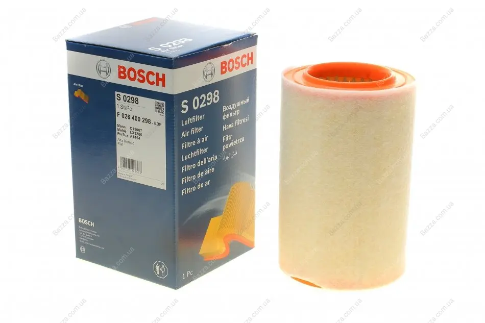 Повітряний фільтр двигуна Bosch F026400298 (фото 1)