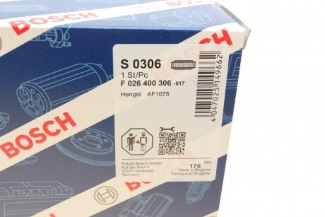 Воздушный фильтр двигателя bosch F026400306