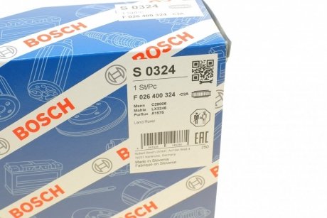 Повітряний фільтр двигуна bosch F026400324