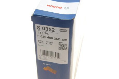 Воздушный фильтр двигателя bosch F026400352
