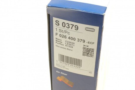 Воздушный фильтр двигателя bosch F026400379