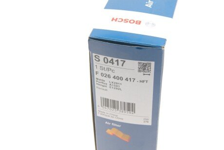 Воздушный фильтр двигателя bosch F026400417
