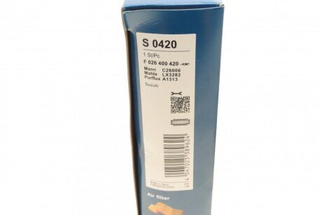 Воздушный фильтр двигателя bosch F026400420