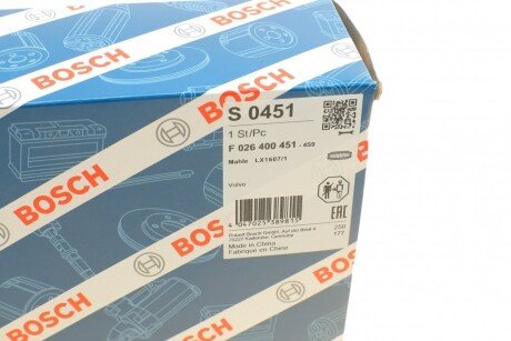 Воздушный фильтр двигателя bosch F026400451