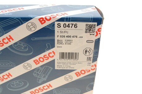 Повітряний фільтр двигуна bosch F 026 400 476