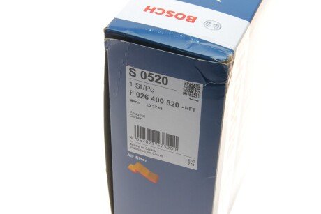 Повітряний фільтр двигуна bosch F026400520