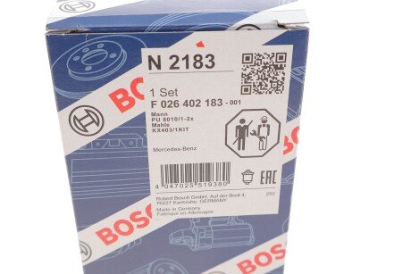 ВСТАВКА ПАЛИВНОГО ФІЛЬТРА bosch F026402183