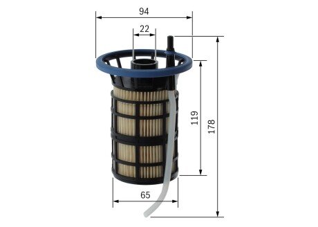 ВСТАВКА ПАЛИВНОГО ФІЛЬТРА bosch F 026 402 291