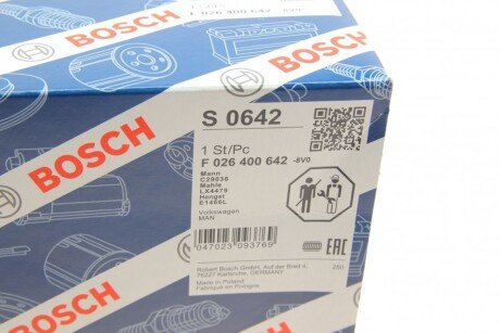 ВСТАВКА ПОВІТРЯН. ФІЛЬТРА bosch F026400642