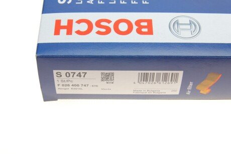 ВСТАВКА ПОВІТРЯНОГО ФІЛЬТРА bosch F026400747