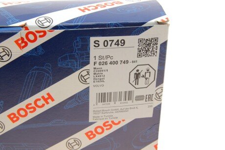 ВСТАВКА ПОВІТРЯНОГО ФІЛЬТРА bosch F026400749
