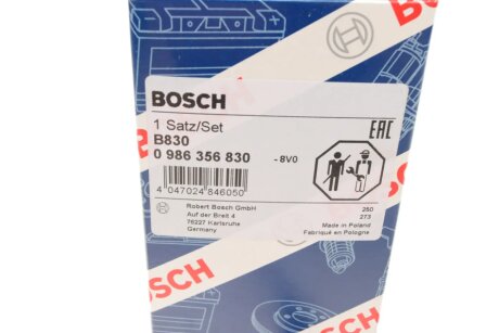 Високовольтні провода для свічок запалювання bosch 0986356830