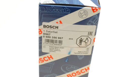 Високовольтні провода для свічок запалювання bosch 0986356967