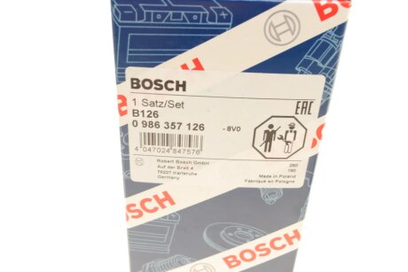 Високовольтні провода для свічок запалювання bosch 0986357126