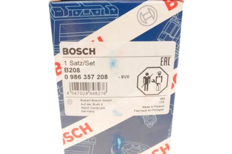 Високовольтні провода для свічок запалювання bosch 0986357208