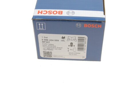 Задние тормозные колодки bosch 0986424559