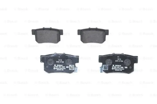 Задние тормозные колодки bosch 0 986 461 006