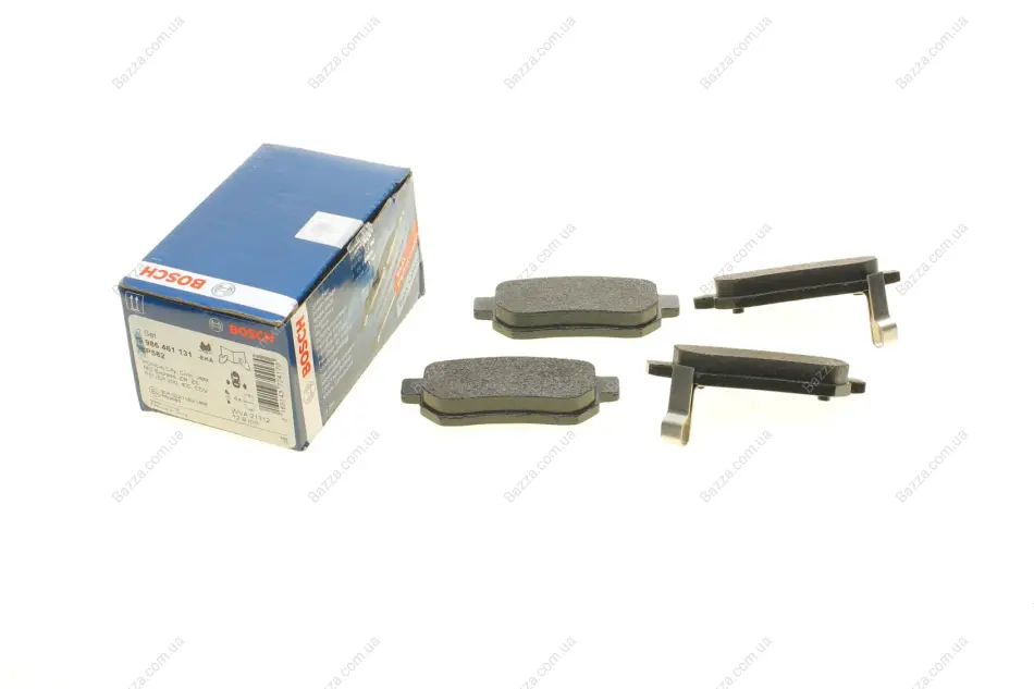 Задні тормозні (гальмівні) колодки Bosch 0 986 461 131 (фото 1)