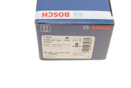 Задние тормозные колодки bosch 0986461144