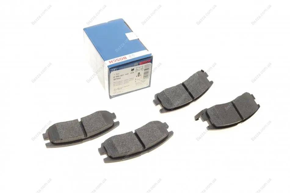 Задні тормозні (гальмівні) колодки Bosch 0 986 461 145 (фото 1)