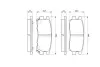 Задние тормозные колодки bosch 0 986 461 768