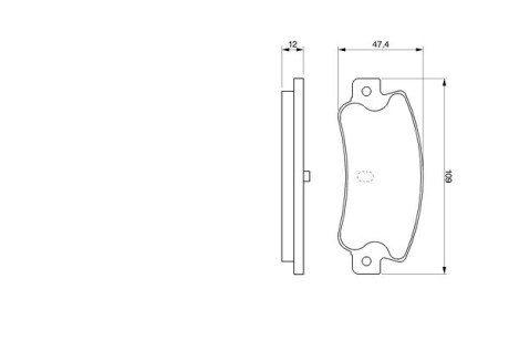Задні тормозні (гальмівні) колодки bosch 0986461770