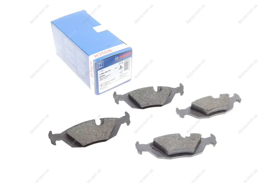 Задні тормозні (гальмівні) колодки Bosch 0986466751 (фото 1)